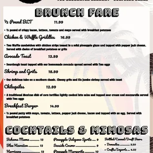 Weekend Brunch Menu