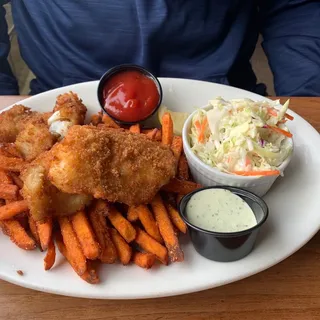 Cod Fish and Chips Plate