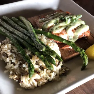 Cedar Plank Salmon Plate