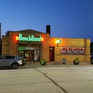 the front of the restaurant