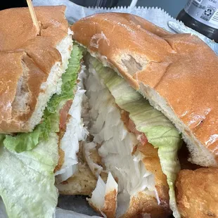 Cod sandwich