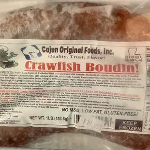 Gotta pick up some Louisiana &quot;Crawfish Boudin&quot;!! ;D