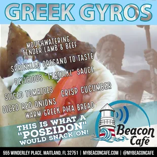 The Greek Gyro is on the menu!