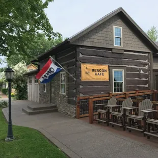 Sidewalk View of the Beacon Cafe