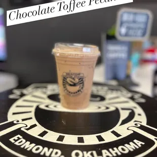 Iced Chocolate Toffee Pecan Espresso Latte