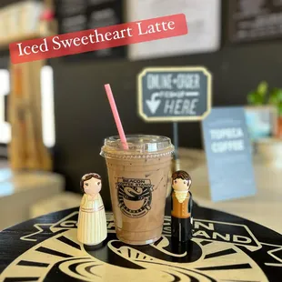 Iced Espresso Sweetheart Latte