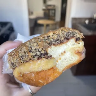 Chocolate Caramel Shortbread donut