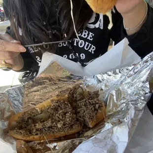 Cheesesteak sandwich