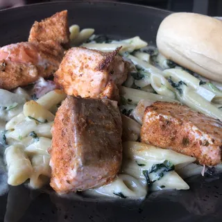 Blackened Salmon Alfredo