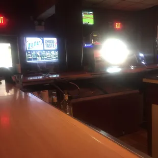 televisions in the background