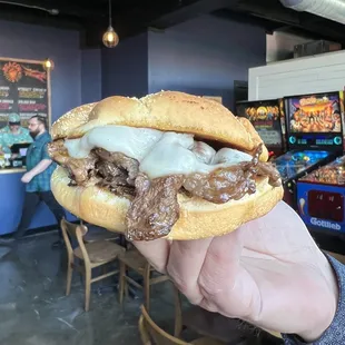 Portuguese steak sandwich