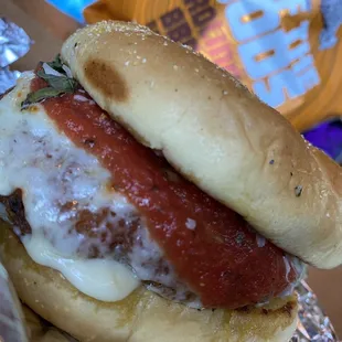 Chicken parm sandwich