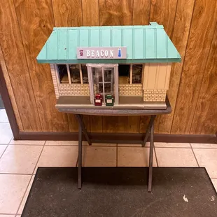 Model inside the restaurant