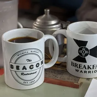 Coffee. Black and strong.