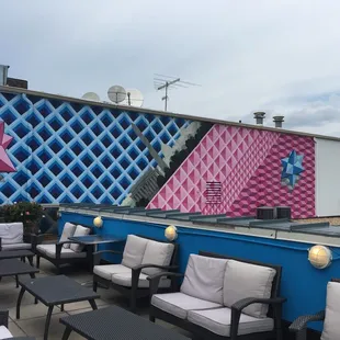 a view of the rooftop