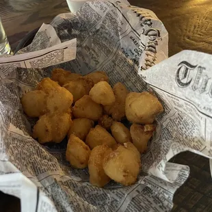 Battered Wisconsin White Cheddar Cheese Curds