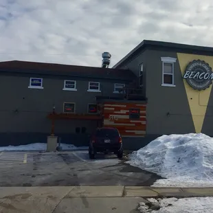 the front of the restaurant