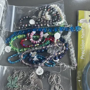 Fabulous unique Charms and Czech beads.