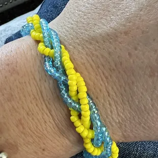 Made my own bracelet "Stand with Ukraine  "
