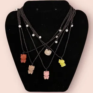 Hello Kitty Gemstone Necklaces.
