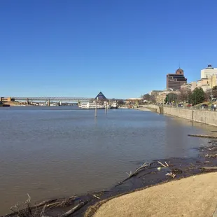 March 3, 2018; Cobblestone Landing completely covered by flood waters - Beale Street Landing - 251 Riverside Dr,  Memphis, TN 38103