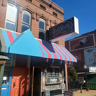 the outside of the building