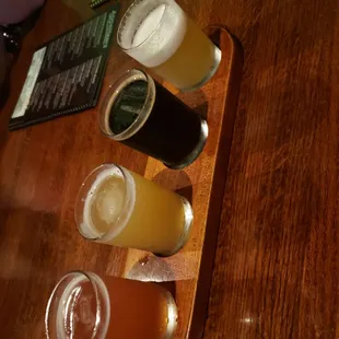 variety of beers
