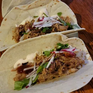 Taco&apos;s courtesy of the amazing chef. So delicious.