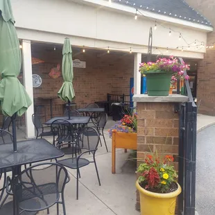They have a great patio area