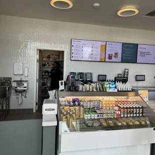  display of food in a store