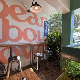 Nice outside patio area