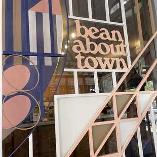 the entrance to bean about town