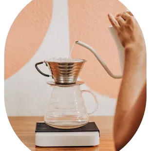 Pour over menu 100% Kona