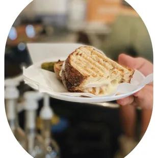 Croque monsieur classic French cheese toast