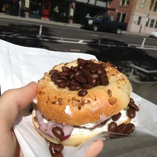 The &quot;Bagel &amp; Bean&quot; Signature Sandwich ($2.26)