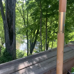 The river by the restaurant