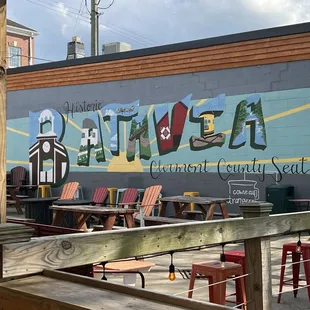 Outdoor seating area
