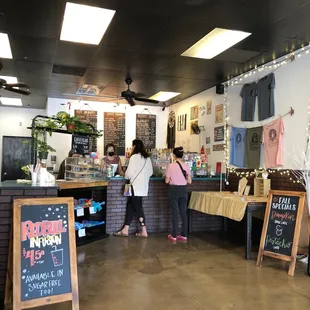 customers at the counter