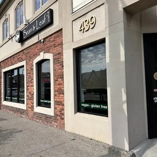 Main Street Location (w/ vegan &amp; gluten-free sticker on the window)