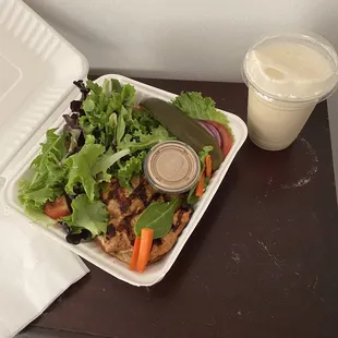 The Sonoma and the power blast protein smoothie an amazing combo and you cant forget the greens  amazing healthy food