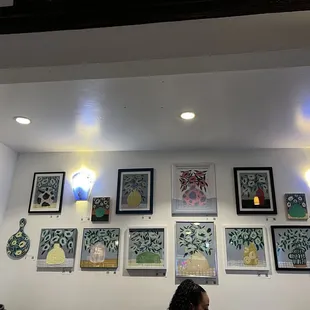 Artwork and their respective artists