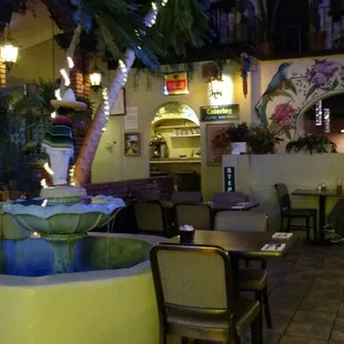 Interior and seating.