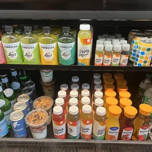 Grab and go drinks and parfaits