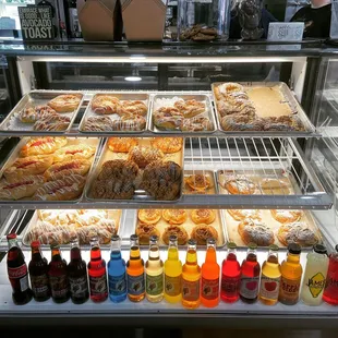 Fresh in-house baked pastries and local sodas