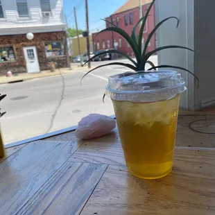 Green tea with matcha and lemongrass