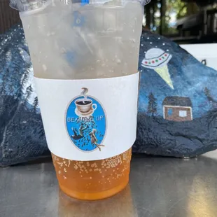 a cup of iced coffee