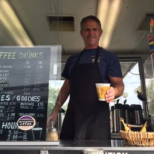 Quick service, the sweetest customer service, and great prices! Plus they have soy AND almond milk :-)