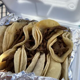 Tacos without toppings