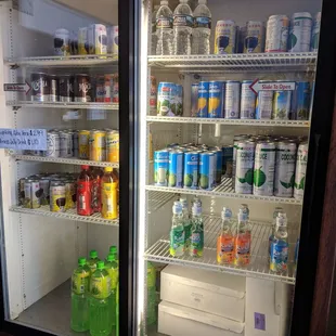 refrigerated drinks and beverages