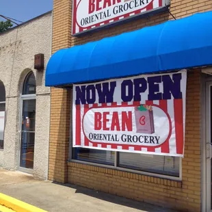 the front of the store